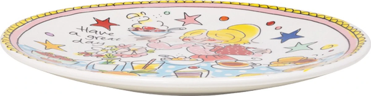 Blond Amsterdam, Even Bijkletsen, Bord 22cm Great Day 2 Blond Amsterdam, Even Bijkletsen, Bord 22cm Great Day - Afbeelding 2