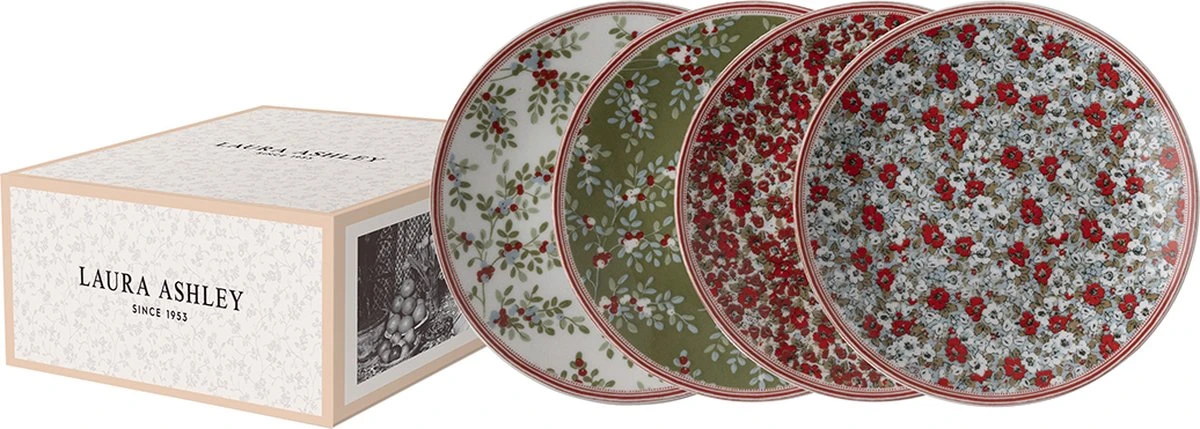 Laura Ashley Stockbridge Collectables - Laura Ashley Giftset 4 Petit Fours 12 Cm 1 Laura Ashley Stockbridge Collectables - Laura Ashley Giftset 4 Petit Fours 12 Cm