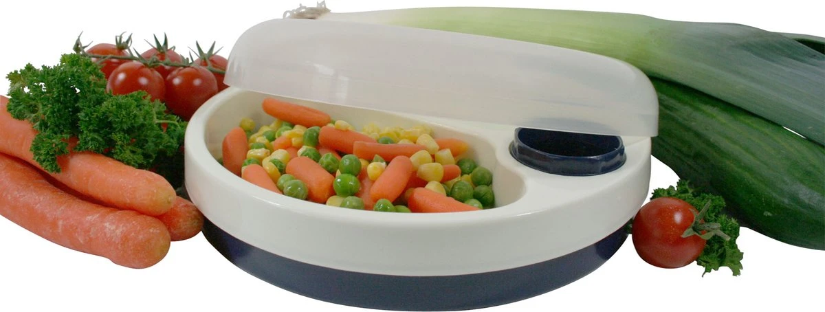 Adhome Warmhoudbord 22 Cm Met Transparant Deksel - Antislip Microgolfbestendig 2 Adhome Warmhoudbord 22 Cm Met Transparant Deksel - Antislip Microgolfbestendig - Afbeelding 2