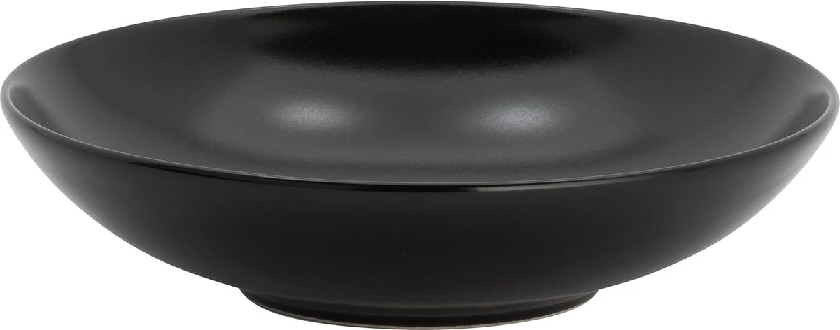 Lite-Body Hermes Pastabord - Set Van 8 Stuks - 21 Cm - Aardewerk - Zwart Mat 2 Lite-Body Hermes Pastabord - Set Van 8 Stuks - 21 Cm - Aardewerk - Zwart Mat - Afbeelding 2