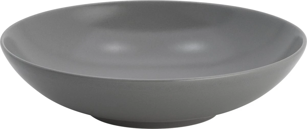 Lite-Body Hermes Pastabord - Set Van 8 Stuks - Ø 21 Cm - Aardewerk - Grijs Mat 2 Lite-Body Hermes Pastabord - Set Van 8 Stuks - Ø 21 Cm - Aardewerk - Grijs Mat - Afbeelding 2