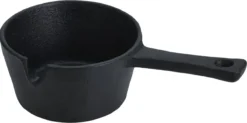 Excellent Houseware Gietijzeren Saus/tapas/serveerpannetje Met Steel - D9,5 Cm