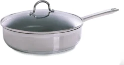 BK Allround Hapjespan Ø 28 Cm - Met Glazen Deksel - Inductie - PFAS-vrij