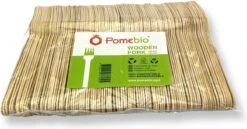 Pomebio Houten Wegwerp Bestek - Vork - 100 Stuks - FSC Hout - 165mm - Wegwerp Vork - Houten Vork - FSC-Gecertificeerde Houten Vork - Duurzaam Vork - Wegwerp Bestek -Keukengerei Winkel 1200x628 2