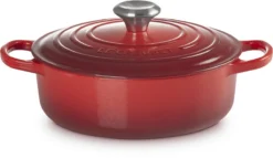 Le Creuset - Gietijzeren - Lage Braadpan - 24cm - Kersenrood -Keukengerei Winkel 1200x695 5