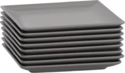 Lite-Body Hermes Gebaksbordjes - Set Van 8 Stuks - Ø16 Cm - Grijs Mat -Keukengerei Winkel 1200x705 3