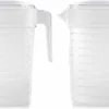 Merkloos Pakket Van 2x Stuks Kunststof Schenkkannen/waterkannen Van 2 Liter - 2000 Ml - Feest/partij/zomer