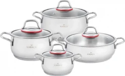 Karaca Emirgan Pannenset - 8 Delig - Geschikt Voor Inductie -Keukengerei Winkel 1200x730