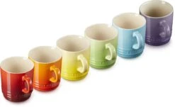 Le Creuset Set Van 6 Koffiebekers 200 Ml Regenboog Kleuren -Keukengerei Winkel 1200x735 3