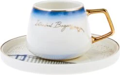 KARACA -ISTANBUL- 12 DELIGE- KOFFIEKOPJES VOOR 6 PERSONEN SET-Karaca Istanbul Set Van 12 Koffiekopjes 90 Ml- Moccamokken -espressokopjes Set Van Porselein, 6 Personen Robuuste Mokkatas, Porselein -Keukengerei Winkel 1200x752 4