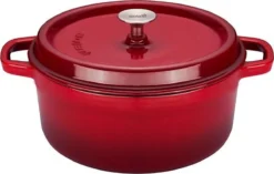 Sola - Braadpan Cm Oranje/rood Gietijzer