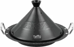Tajine Teffo - Graniet - Geschikt Voor Alle Kookplaten, Inclusief Inductie - Zwart