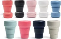 Koffiebeker - Reisbeker - Siliconen Beker - Opvouwbaar - Zwart - Drinkbeker - To Go -Keukengerei Winkel 1200x777 7