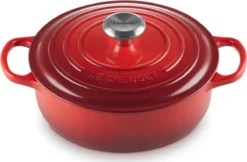 Le Creuset - Gietijzeren - Lage Braadpan - 24cm - Kersenrood -Keukengerei Winkel 1200x785 2