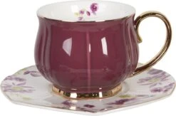 Clayre & Eef Kop En Schotel Set Van 6 250 Ml Meerkleurig Porselein Rond Bloemen Servies Cadeau Voor Haar Cappuccino 15 Clayre & Eef Kop En Schotel Set Van 6 250 Ml Meerkleurig Porselein Rond Bloemen Servies Cadeau Voor Haar Cappuccino -Keukengerei Winkel 1200x792 4