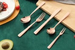 Swiss Pro+ Bestekset In Koffer-72 Delig-12 Persoons-Zwitsers Kwaliteit-Complete Set-100% Roestvrijstaal-Rose Gold 24k-Rose Goud 24K -Keukengerei Winkel 1200x799 146