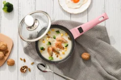 Royalty Line Inductie Pannenset - Luxe 14-delige Pannenset Marmeren Coating - Pannen Met Afneembare Handvaten - Oven-Ready - PFAS-Vrij - Voor Alle Warmtebronnen - Afneembare Koudgrepen - Antiaanbaklaag - Koekenpan Met Glazen Deksels - Roze -Keukengerei Winkel 1200x799 49