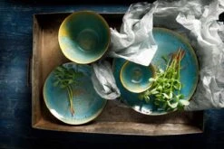 Palmer Bord Diep Lotus 21 Cm Zwart Turquoise Stoneware 2 Stuk(s) -Keukengerei Winkel 1200x800 221