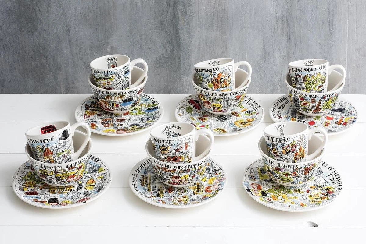 Blond Amsterdam City Londen Bord - Ø 22 Cm 3 Blond Amsterdam City Londen Bord - Ø 22 Cm - Afbeelding 3