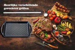 Kicinn Grillplaat - Gietijzer - Geëmailleerd - Incl. Accessoires - Ø 33 X 21.8 Cm (LxB) -Keukengerei Winkel 1200x801 4