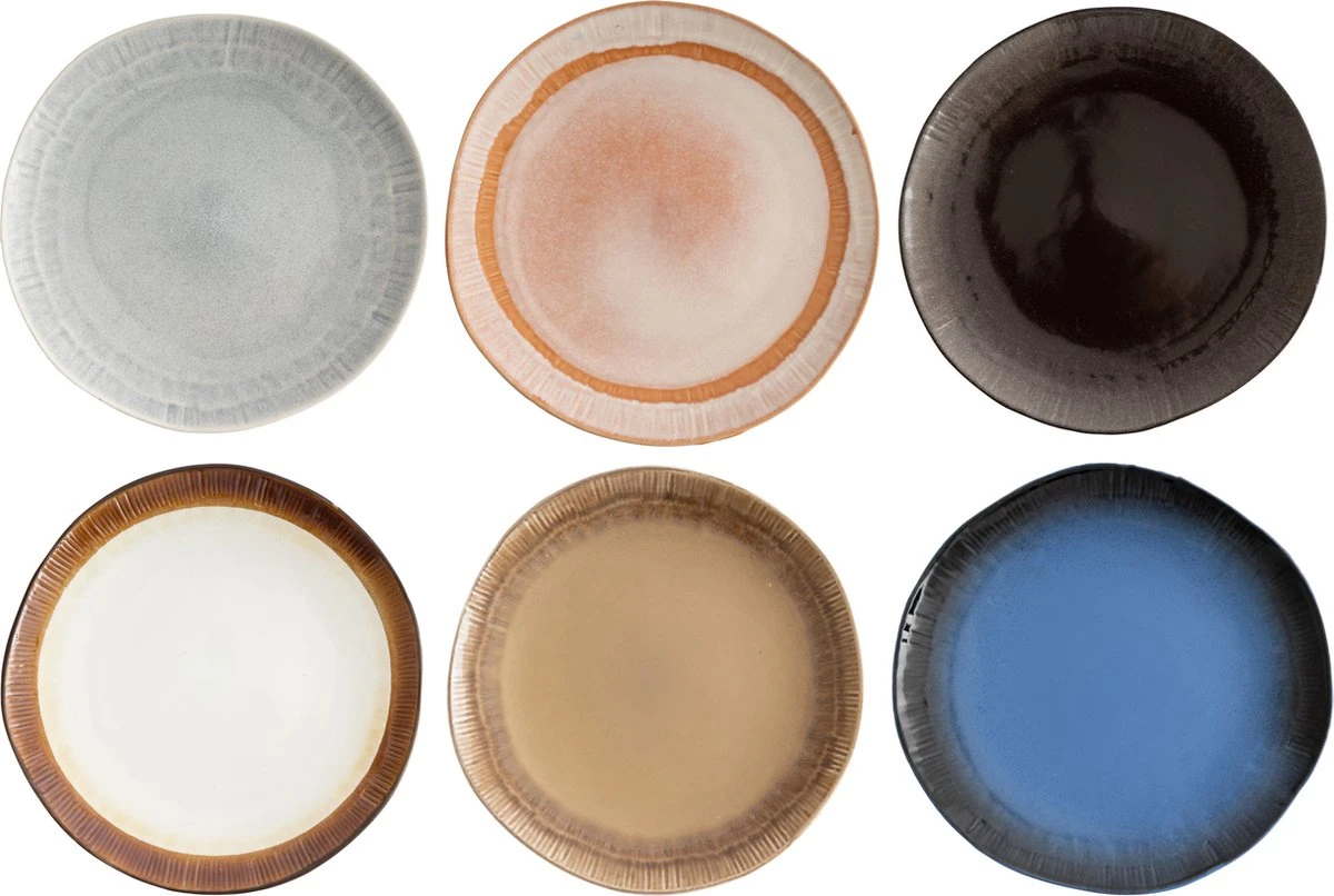 Tavola - Dinerborden - Earth Serie - Ø27cm - Aardewerk - 6 Stuks - Aarde Tinten - Servies 2 Tavola - Dinerborden - Earth Serie - Ø27cm - Aardewerk - 6 Stuks - Aarde Tinten - Servies - Afbeelding 2