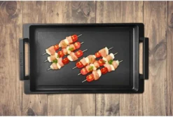 Eurolux Teppanyaki Plaat Met Grepen - 41 X 24 X 2.5 Cm - Zwart - Aluminium - Geschikt Voor Alle Warmtebronnen -Keukengerei Winkel 1200x809