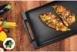 Eurolux Teppanyaki Plaat Met Grepen - 41 X 24 X 2.5 Cm - Zwart - Aluminium - Geschikt Voor Alle Warmtebronnen -Keukengerei Winkel 1200x815 2