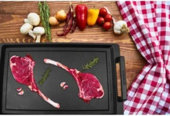 Eurolux Teppanyaki Plaat Met Grepen - 41 X 24 X 2.5 Cm - Zwart - Aluminium - Geschikt Voor Alle Warmtebronnen -Keukengerei Winkel 1200x815 3