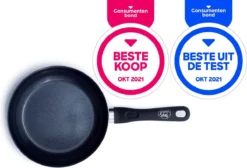 GreenChef Diamond Koekenpannenset Ø 20cm + Ø 28cm - Zwart - Inductie - PFAS-vrij 17 GreenChef Diamond Koekenpannenset Ø 20cm + Ø 28cm - Zwart - Inductie - PFAS-vrij -Keukengerei Winkel 1200x816