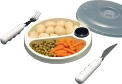 Able2 Ergovita Warmhoudbord - Ø 22 Cm - Blauw -Keukengerei Winkel 1200x826 4