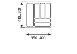 Culinorm Bestekbak - Besteklade - 40 Cm Breed X 50 Cm Diep - Grijs -Keukengerei Winkel 1200x850 10