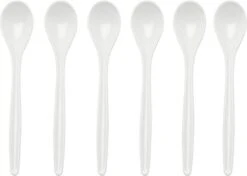 10 X Eierlepels 14cm - Eierlepel Wit - Koffielepels - Theelepels - Dessertlepels - Lepels