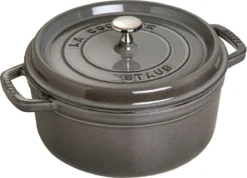 Staub Cocotte - Rond - 24 Cm - Grafietgrijs -Keukengerei Winkel 1200x865 1