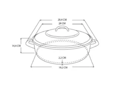BK Fortalit Braadpan Ø 24 Cm / 2,5L - Emaille - Inductie -Keukengerei Winkel 1200x881 2
