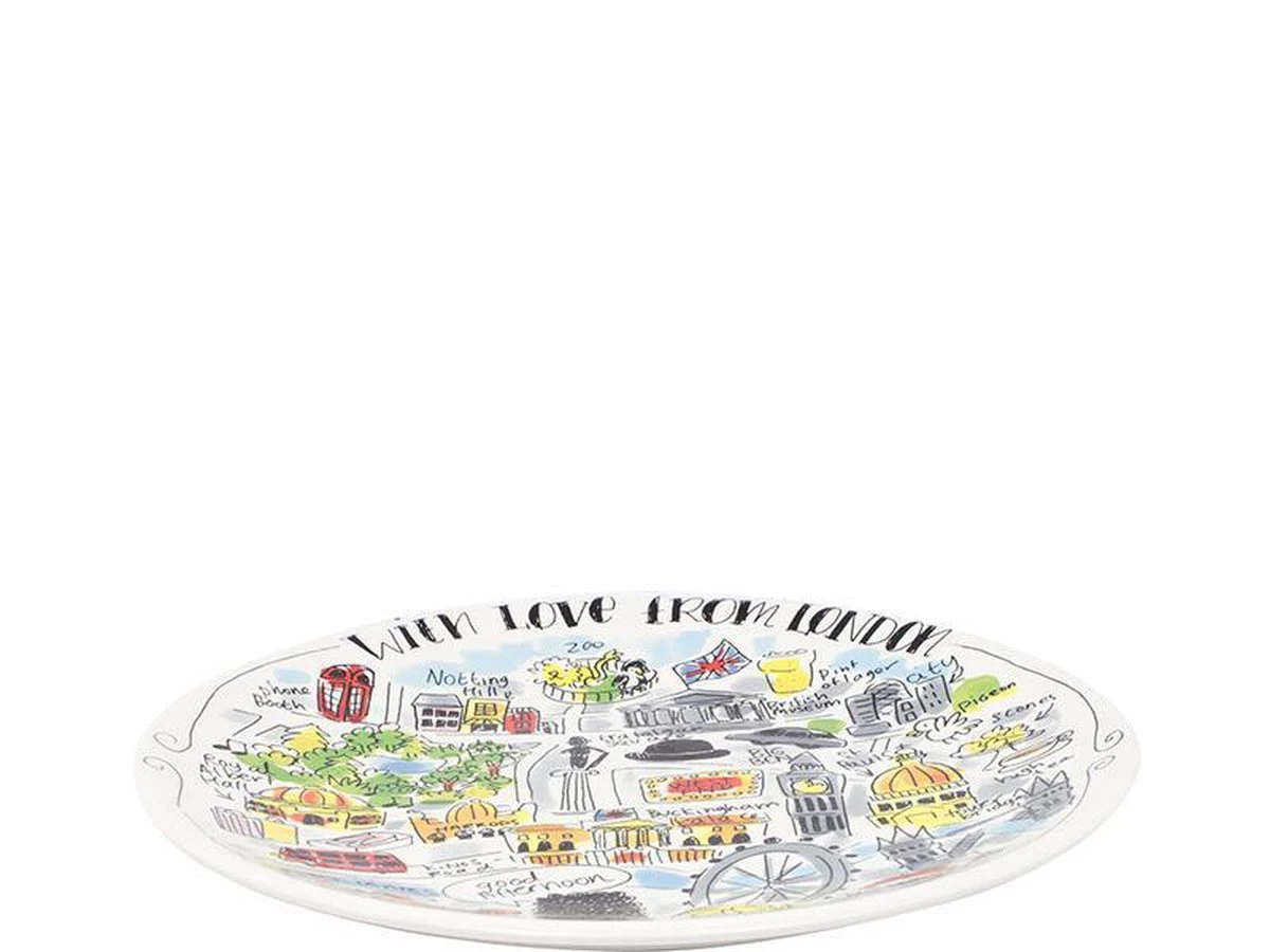 Blond Amsterdam City Londen Bord - Ø 22 Cm 2 Blond Amsterdam City Londen Bord - Ø 22 Cm - Afbeelding 2