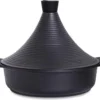 Aluminium Tajine Agadir- Matt Black Geschikt Ook Voor Inductie