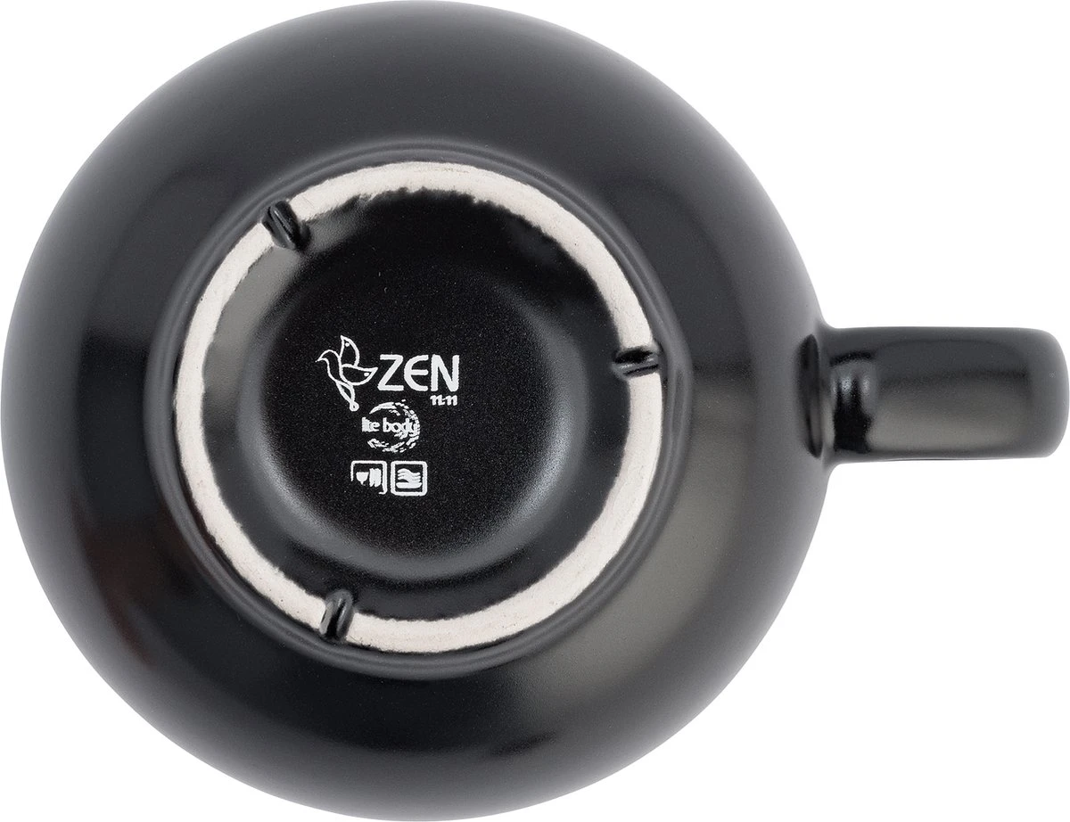 Lite-Body Soepkom Met Oor - Ø 11 - Set Van 6 Stuks - 400 Ml - Zwart Mat 2 Lite-Body Soepkom Met Oor - Ø 11 - Set Van 6 Stuks - 400 Ml - Zwart Mat - Afbeelding 2