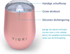 TIGR Cup - Drinkbeker - Thermosbeker - Koffie En Thee - 350ml - Rosé Goud -Keukengerei Winkel 1200x930 4