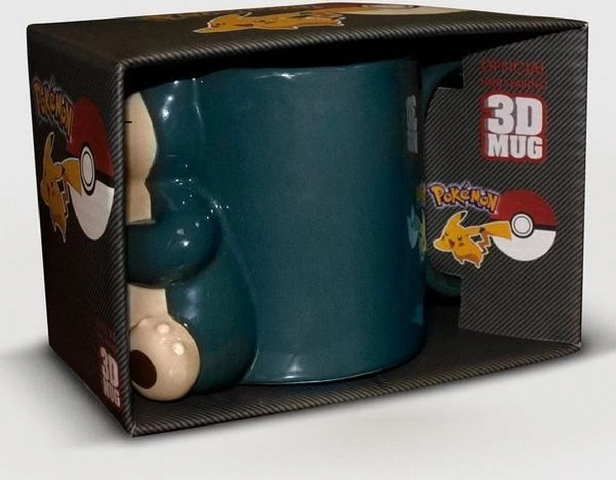 Merkloos Pokemon - Mug - Snorlax 3D 4 Merkloos Pokemon - Mug - Snorlax 3D - Afbeelding 4