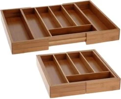 Excellent Houseware Bestekbak Hout Uitschuifbaar -Keukengerei Winkel 1200x981 5