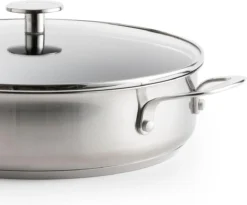 KitchenAid Stainless Steel Hapjespan Met Glazen Deksel ø28cm - RVS - Inductie - Anti-aanbak 11 KitchenAid Stainless Steel Hapjespan Met Glazen Deksel ø28cm - RVS - Inductie - Anti-aanbak -Keukengerei Winkel 1200x995 1