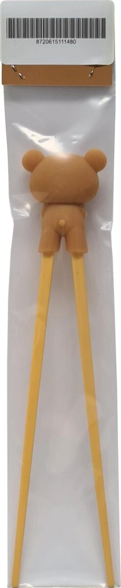 DongDong - Eetstokjes Voor Kinderen - Beer Motief - 22.5 Cm - Bruin -Keukengerei Winkel 248x1200 1