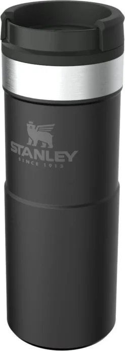 Stanley The NeverLeak™ Travel Mug 0,35L NEW - Thermosfles - Matt Black -Keukengerei Winkel 429x1200
