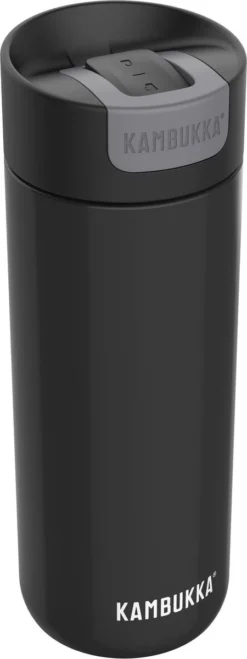 Kambukka Olympus Thermosbeker 500 Ml - Makkelijk Reinigen - Lekvrije Koffiebeker - RVS - Darkness -Keukengerei Winkel 450x1200