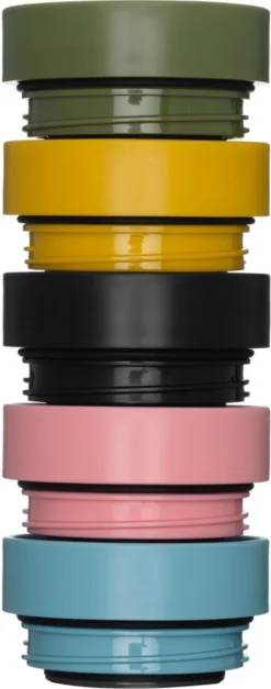 Circular&Co. Herbruikbare To Go Koffiebeker (rCUP) Zwart/roze 12oz/340ml -Keukengerei Winkel 473x1200