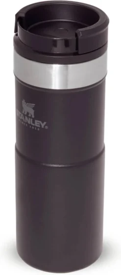 Stanley The NeverLeak™ Travel Mug 0,35L NEW - Thermosfles - Matt Black -Keukengerei Winkel 529x1200