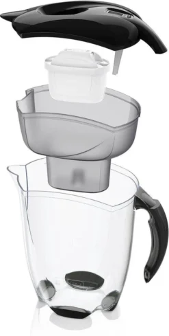 BRITA - Waterfilterkan Elemaris - Zwart - 3,5L - Inclusief 1 Maxtra+ Waterfilterpatroon -Keukengerei Winkel 606x1200