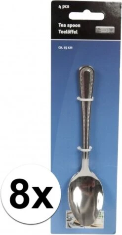 Merkloos 8x Stuks Sierlijke Grote Thee/dessertlepeltjes - Bestek - 15 Cm Van RVS -Keukengerei Winkel 622x1200 1