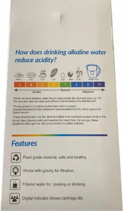 Alkaline WaterFilterkan - AlkaKan Voor Alkalisch/ Basisch Water | Met GRATIS PH-testpapier -Keukengerei Winkel 703x1200