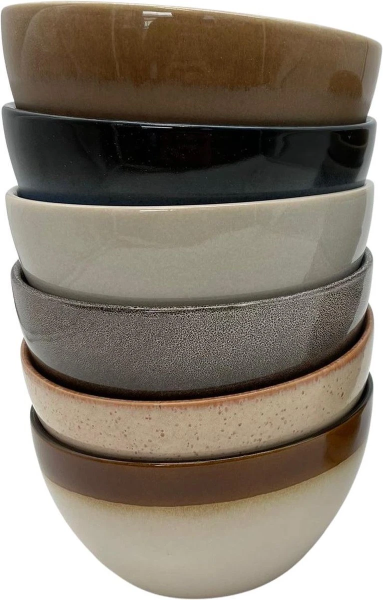 Grote Schaaltjes - Earth Schaaltjes - Set Van 6 Schaaltjes - 14*8 Cm - Porselein - Hip En Trendy 12 Grote Schaaltjes - Earth Schaaltjes - Set Van 6 Schaaltjes - 14*8 Cm - Porselein - Hip En Trendy - Afbeelding 12